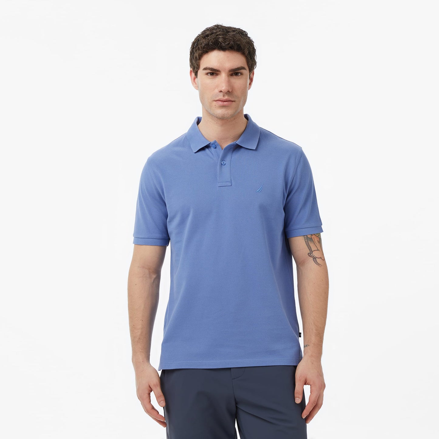 Nautica Erkek Mavi Regular Fit Polo Yaka T-shirt