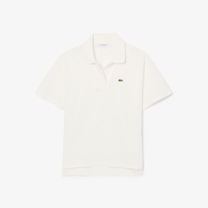 Lacoste Kadın Relaxed Fit Krem Polo