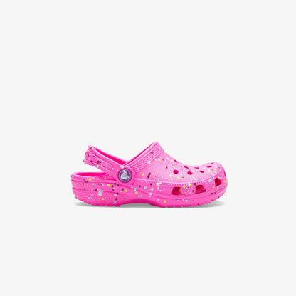 Crocs Classic Paint Splatter Clog Çocuk Pembe Terlik