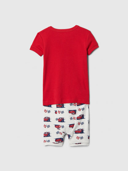 Kırmızı %100 Pamuk Disney Cars Grafikli Pijama Takımı