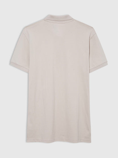 Bej Gap Logo Piqué Polo Yaka T-shirt