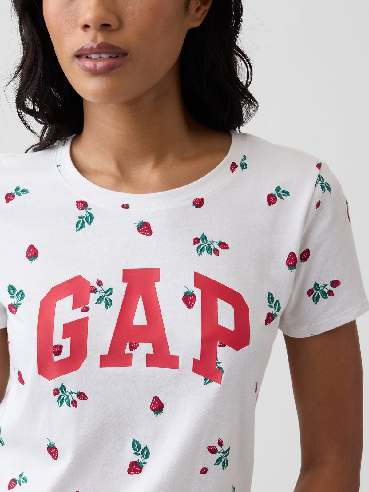 Kırık Beyaz Gap Logo T-shirt