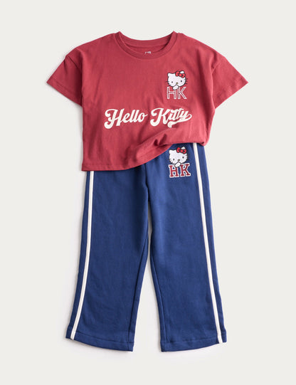 Saf Pamuk Hello Kitty Pijama Takımı (3-16 Yaş)
