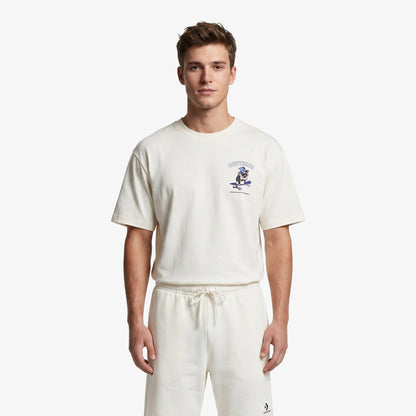 Converse Regular Fit Erkek Krem T-shirt