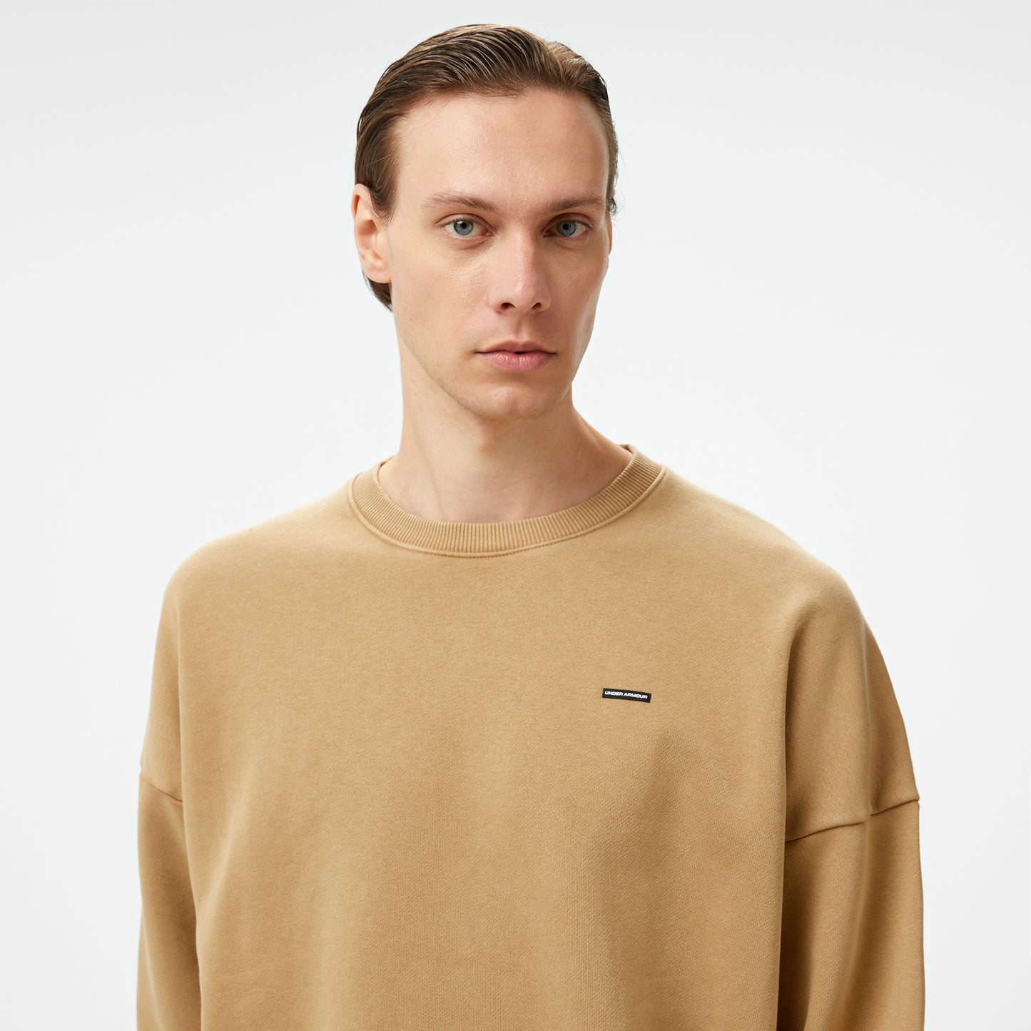 Under Armour Icon Hwt Fleece Wash Os Crew Erkek Kahverengi Sweatshirt