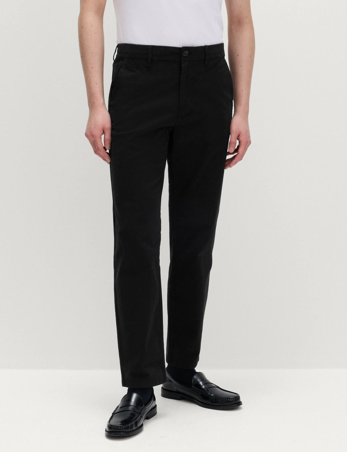 Regular Fit Lastikli Bel Chino