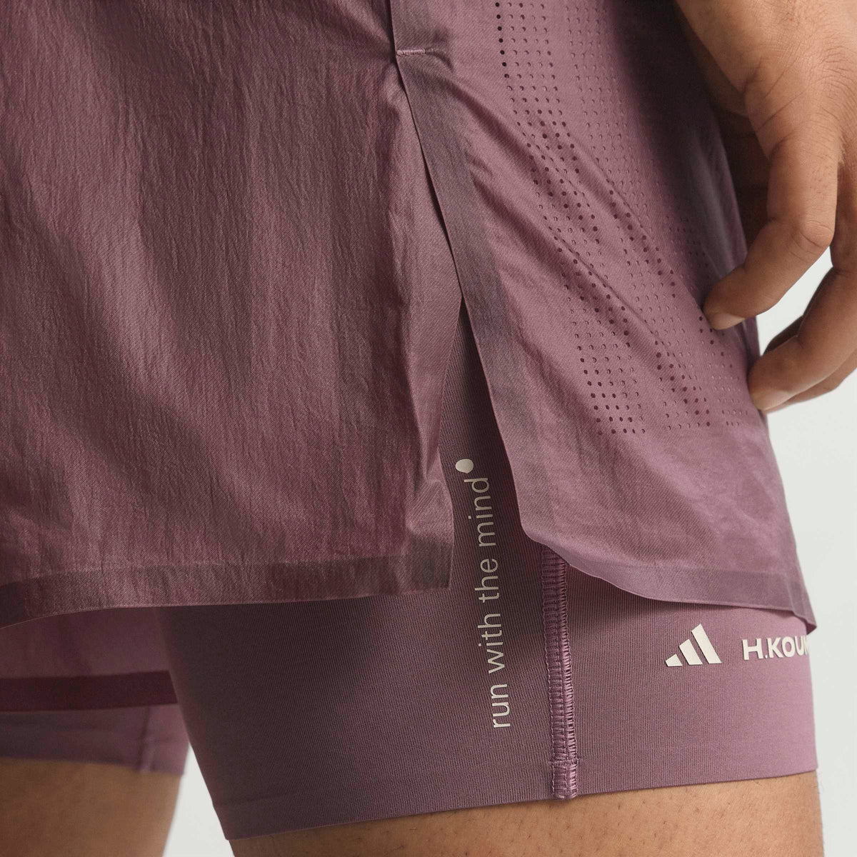 Adidas Adi365 H.koumori 2in1 Erkek Mor Koşu Şortu