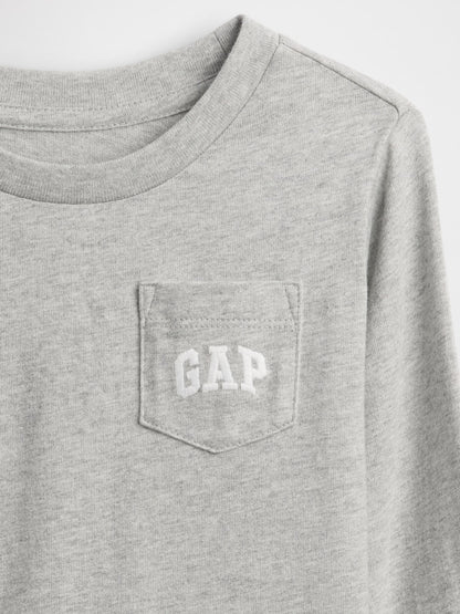 Gri Gap Logo Cep T-shirt