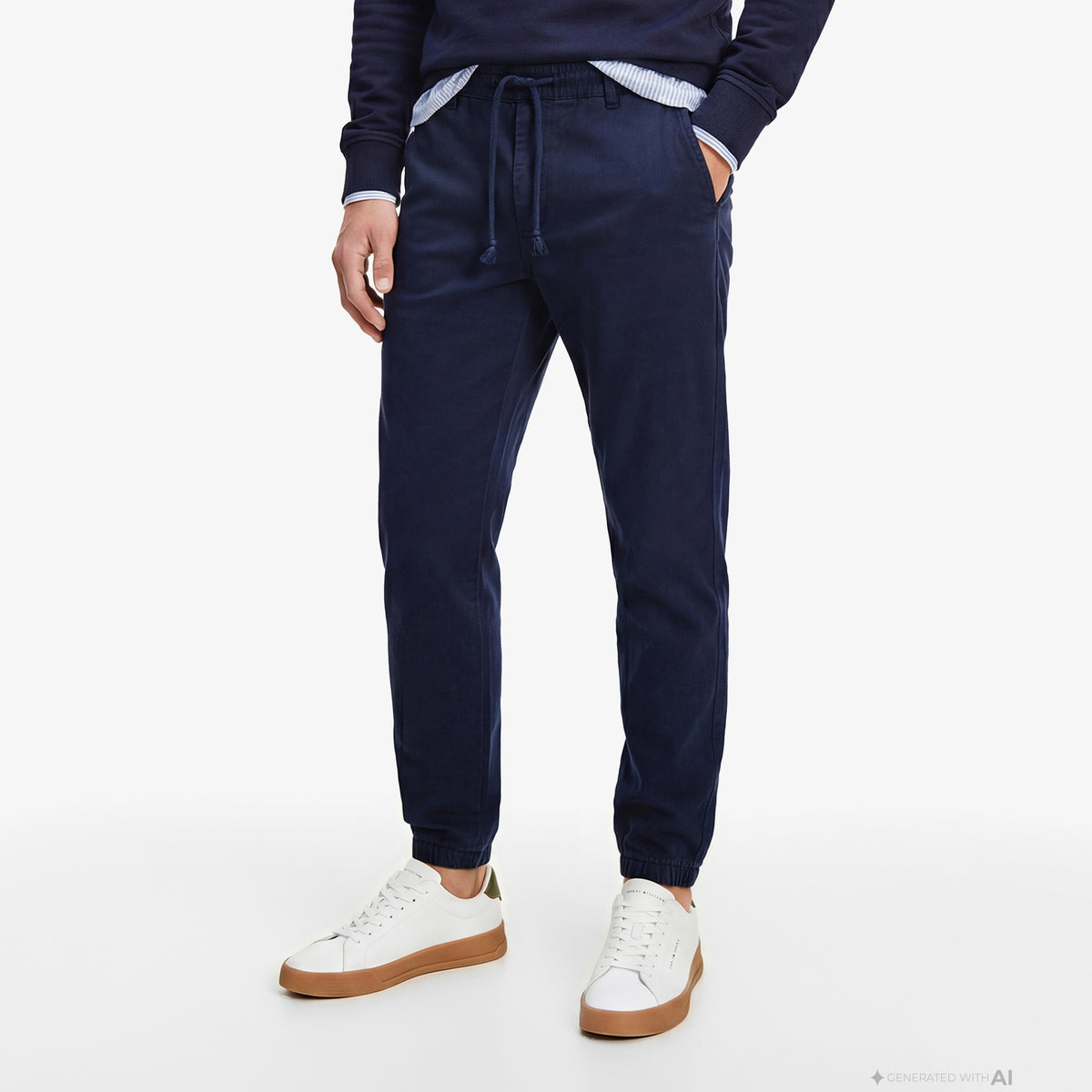 Tommy Hilfiger Scanton Erkek Lacivert Pantolon
