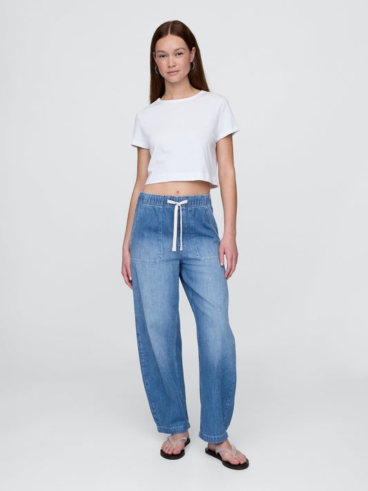 Mavi High Rise Kolay Barrel Jean Pantolon