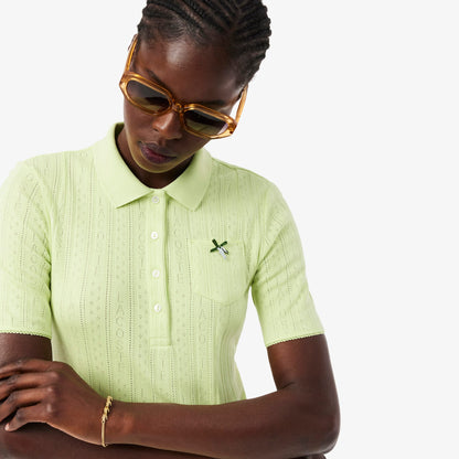 Lacoste Slim Fit Kadın Sarı Polo