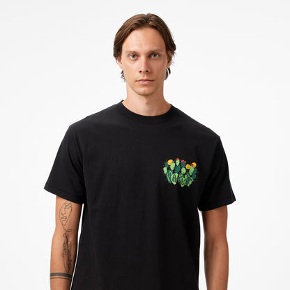 The Market 'smiley Cactus Cropped' Erkek Siyah T-shirt