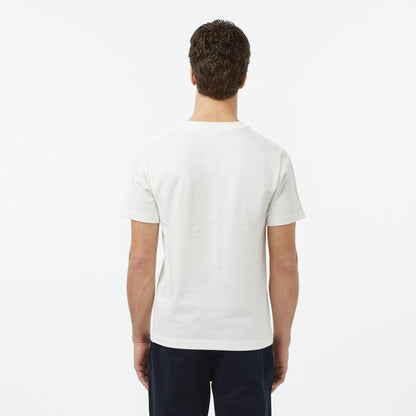 Lacoste Erkek Regular Fit Bisiklet Yaka Krem T-shirt