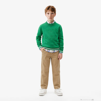 Tommy Hilfiger Essentials Çocuk Bej Pantolon