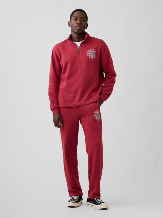 Kırmızı Gap Grafik Baskılı Straight-leg Eşofman Altı