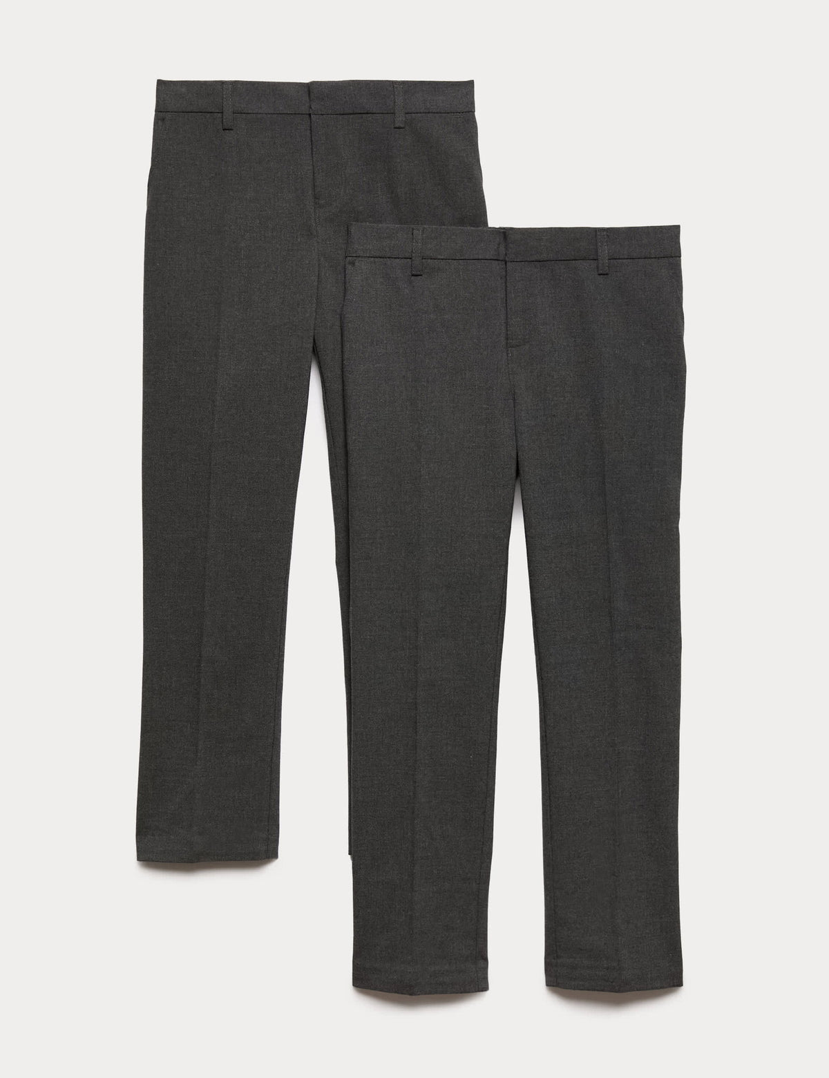 2'li Erkek Çocuk Slim Fit Esnek Okul Pantolonu (2-18 Yaş)