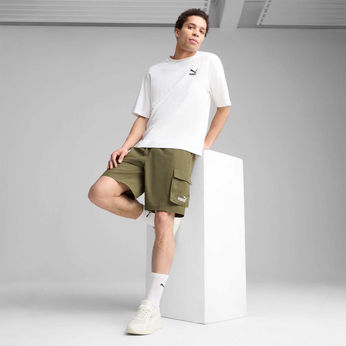 Puma Essentials Erkek Yeşil Şort