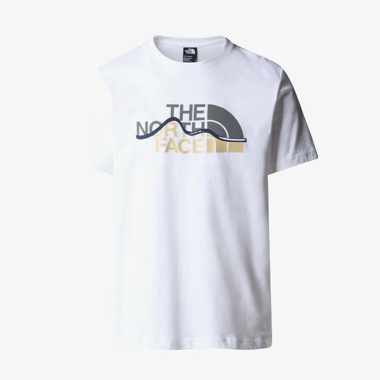 The North Face Ss Mountaın Lıne Erkek Beyaz T-shirt
