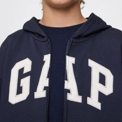 Gap V-frch Bas Heritage Logo Çocuk Lacivert Sweatshirt