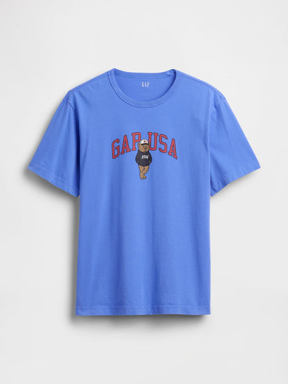 Mavi Relaxed Branan Bear Logo T-shirt