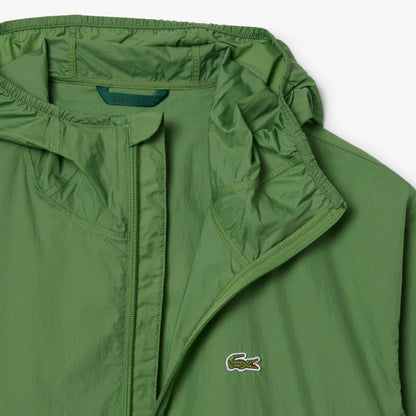 Lacoste Erkek Kapüşonlu Yeşil Yağmurluk