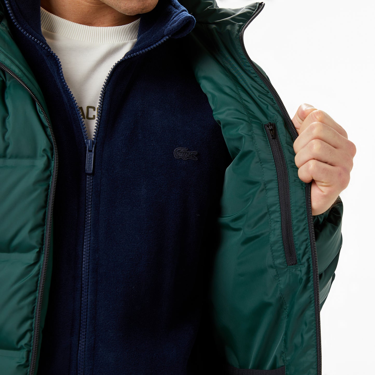 Lacoste Erkek Regular Fit Koyu Yeşil Mont