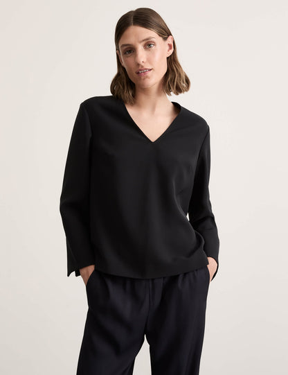 Relaxed Fit V Yaka Bluz
