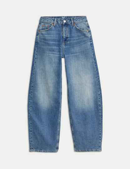 Mid Rise Rahat Kalıp Horseshoe Jean
