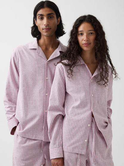 Açık Pembe Softest Flannel Gömlek Pijama Üstü