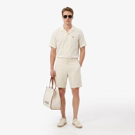 Lacoste Tapered Fit Erkek Bej Şort