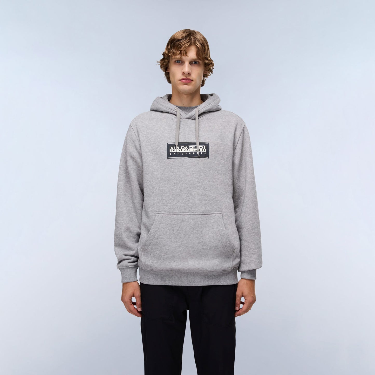 Napapijri B-box Logo Erkek Gri Sweatshirt