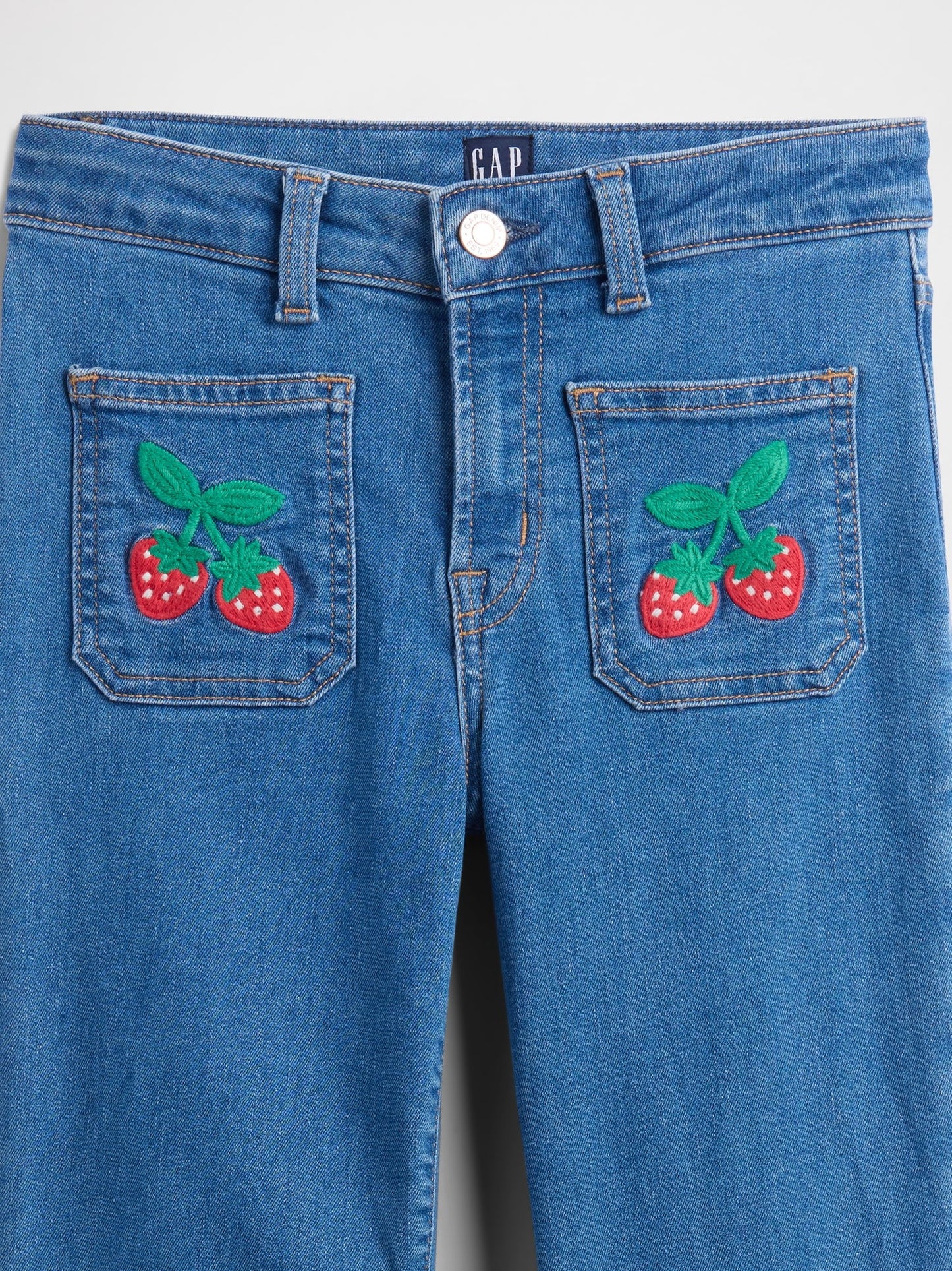 Mavi Kids High Rise Nakışlı '70s Flare Jean Pantolon