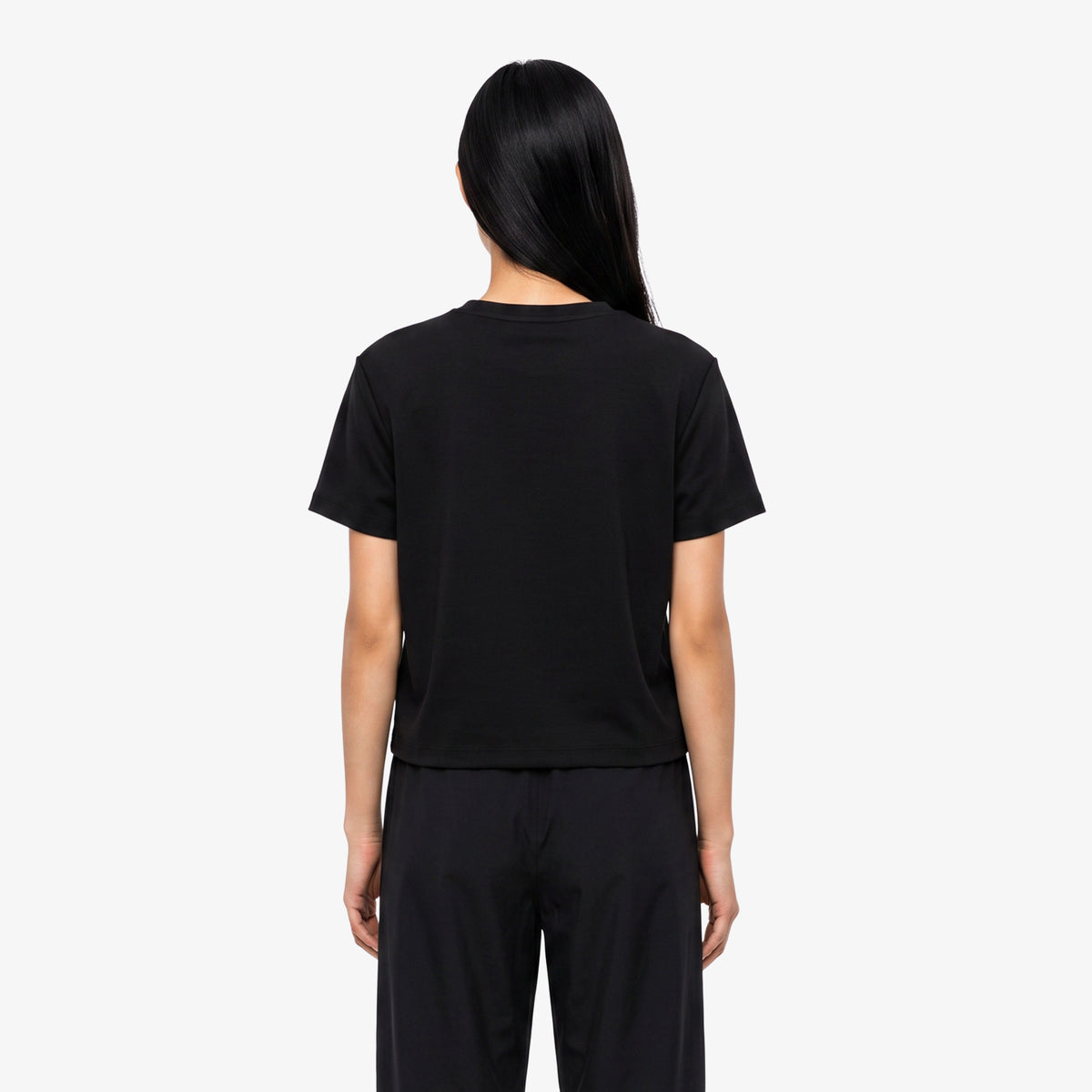 Lacoste Loose Fit Kadın Siyah T-shirt