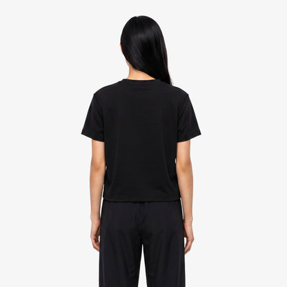 Lacoste Loose Fit Kadın Siyah T-shirt