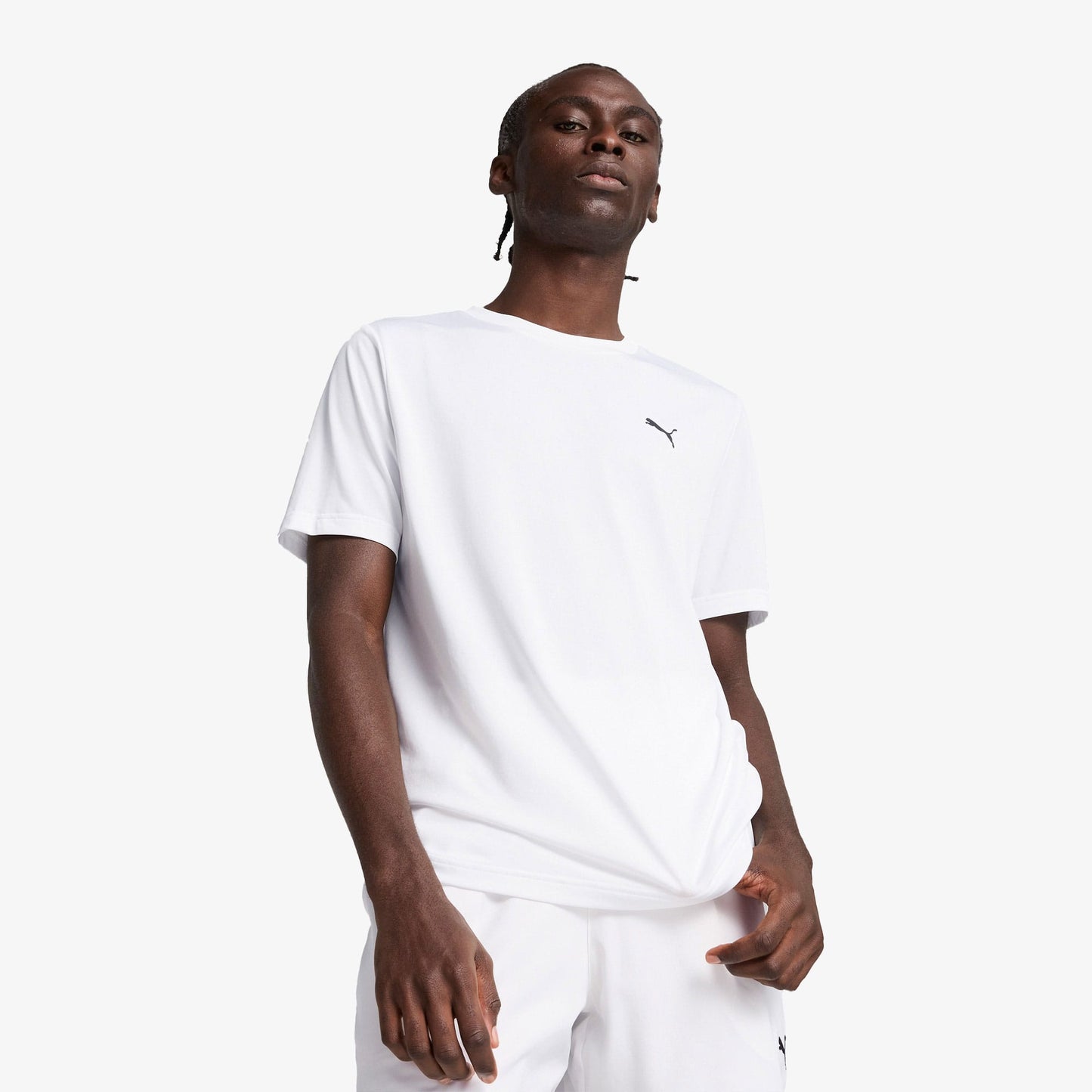 Puma Ess Small Logo Poly Erkek Beyaz T-shirt