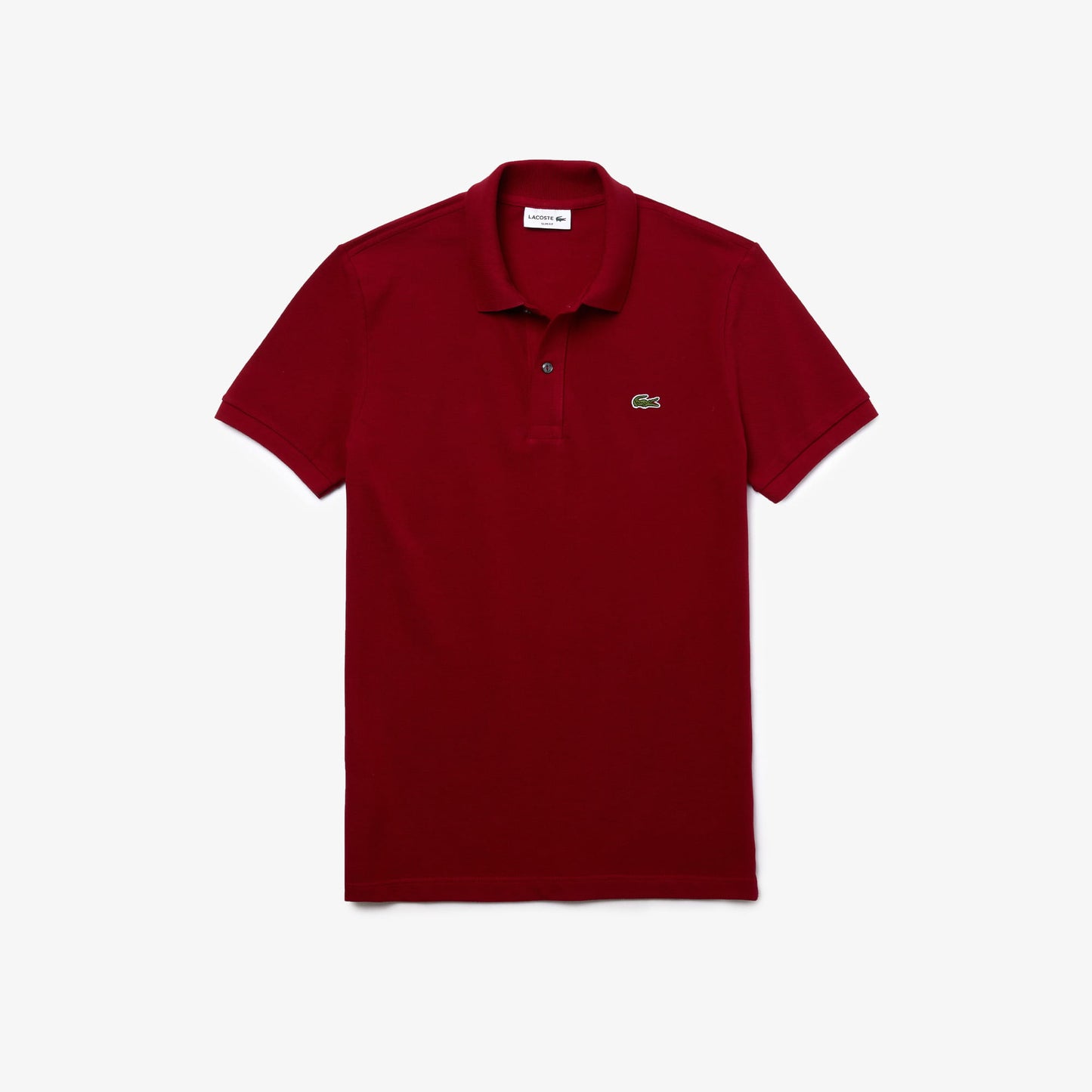 Lacoste L.12.12 Erkek Slim Fit Bordo Polo