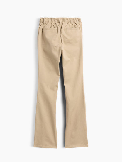 Bej Uniform Flare Chino Pantolon