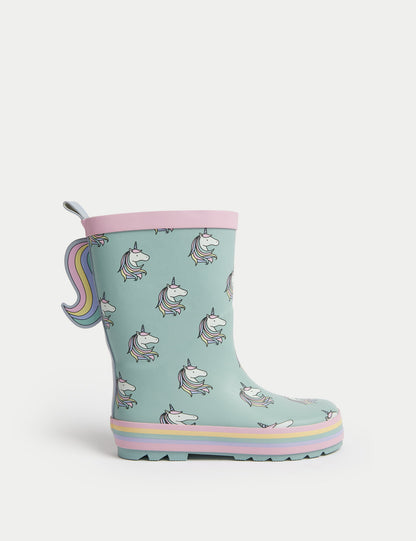 Unicorn Desenli Yağmur Çizmesi