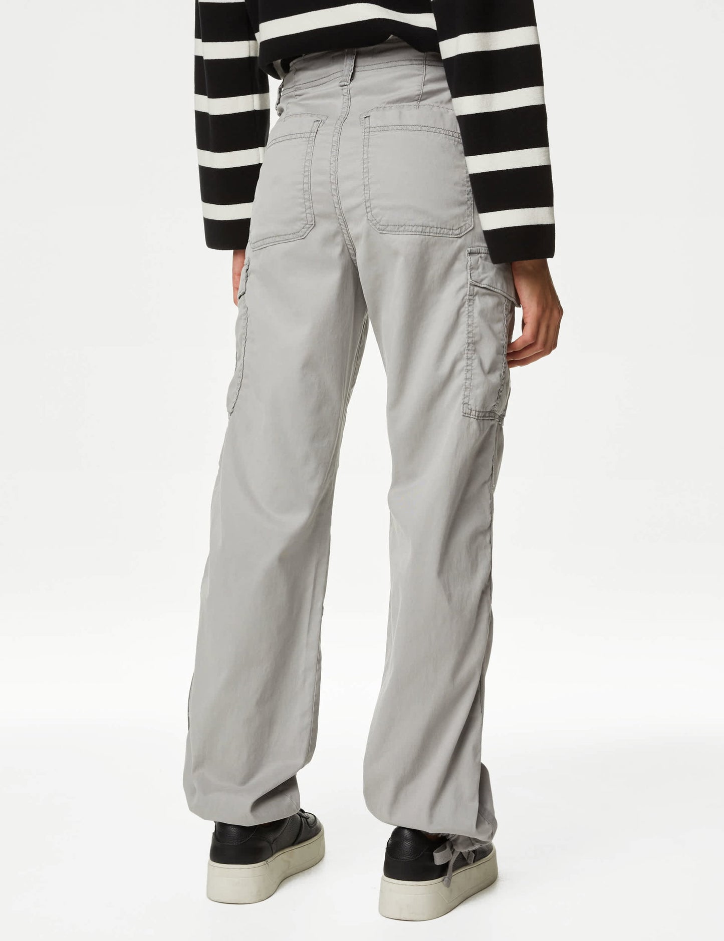 Lyocell™ Straight Leg Kargo Pantolon