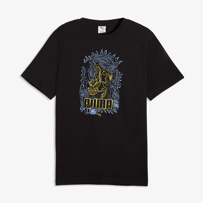 Puma Graphic Erkek Siyah T-shirt