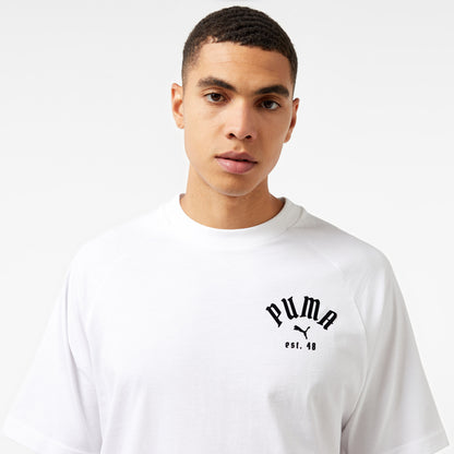 Puma Classıcs Relaxed Graphic Unisex Beyaz T-shirt