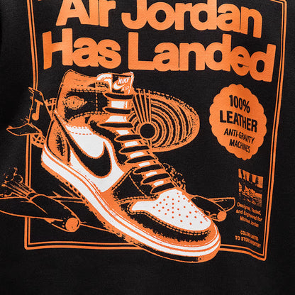 Jordan Air Has Landed Çocuk Siyah Sweatshirt