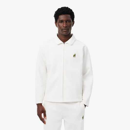 Lacoste X Novak Djokovic The Goat Erkek Beyaz Sweatshirt