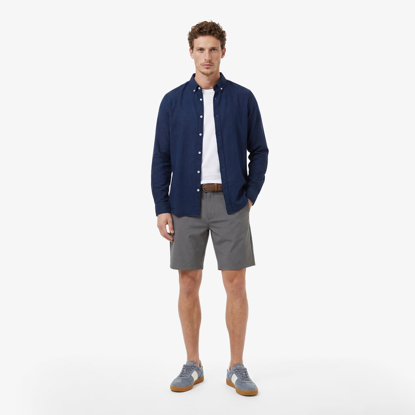 Nautica Erkek Gri Regular Fit Şort