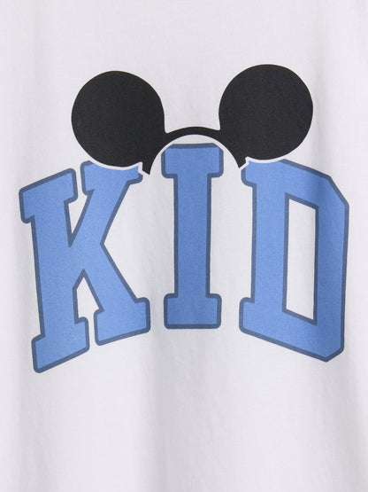 Beyaz Disney Kid Grafik Baskılı T-shirt