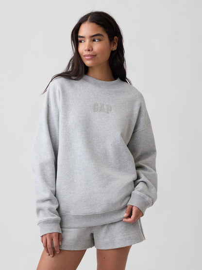 Açık Gri Relaxed Gap Mini-logo Sweatshirt