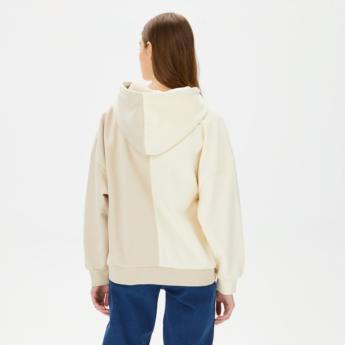 Karl Kani Small Signature Block Os Erkek Bej Hoodie