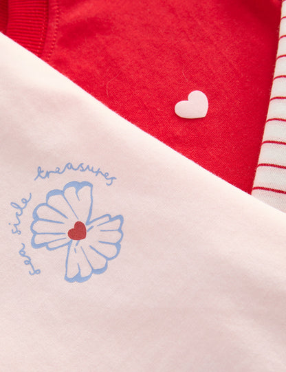 3'lü Pamuklu T-shirt