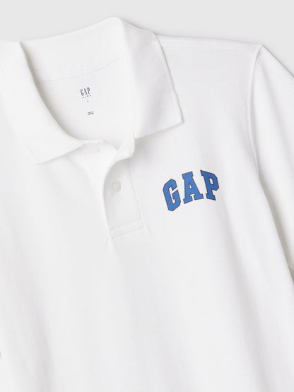 Beyaz Gap Logo Polo Yaka T-shirt