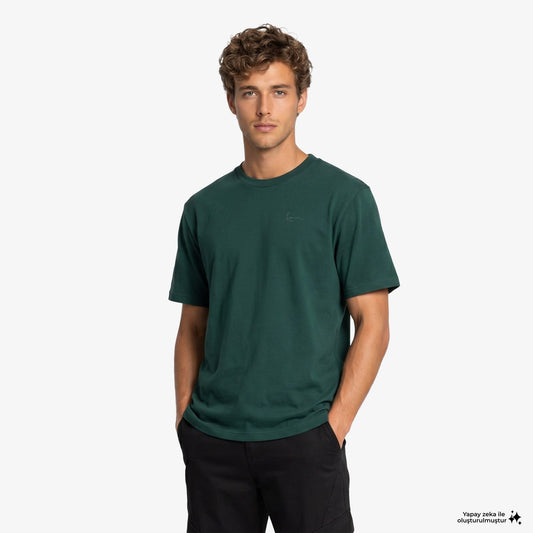 Karl Kani Signature Washed Oversized Erkek Yeşil T-shirt